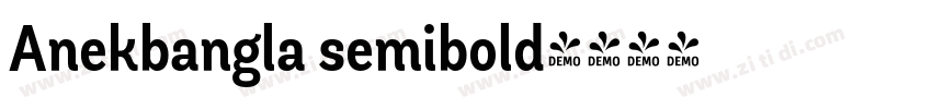 Anekbangla semibold字体转换